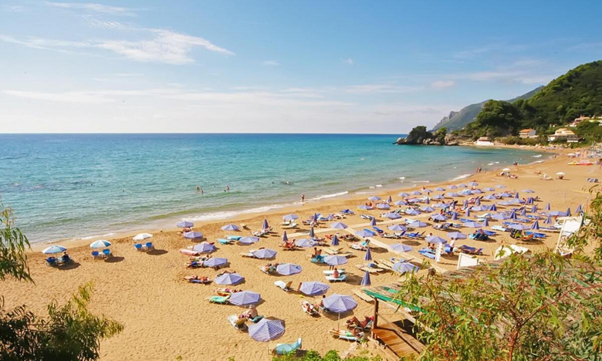 Aurora Apartment Corfu Pelekas Exterior foto